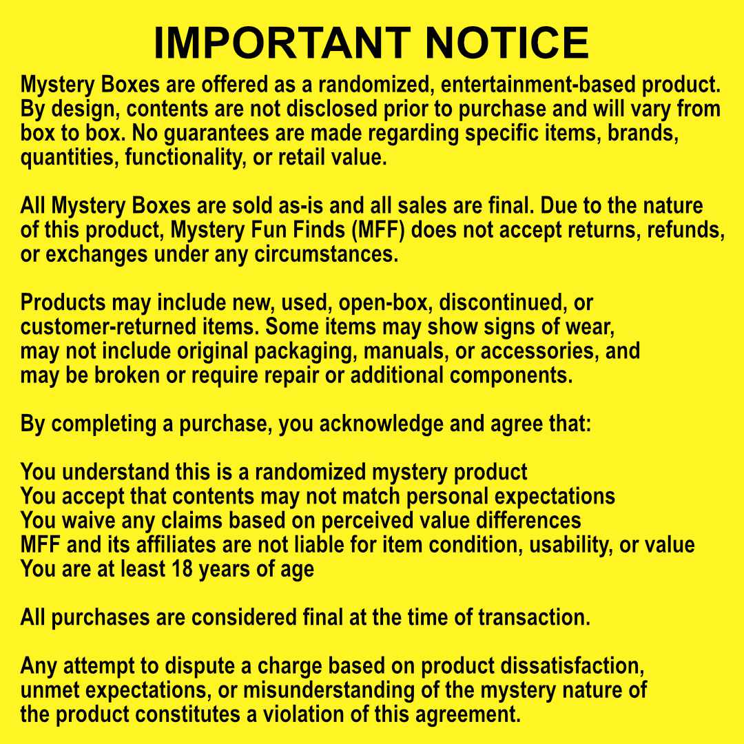 LIVE-PACKED Mystery Fun Finds Box - SMALL