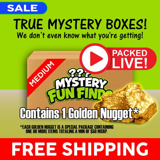 LIVE-PACKED Mystery Fun Finds Box - MEDIUM